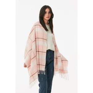 Ekose Desenli Yumuşak Dokulu Şal