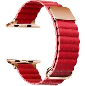 ​​​apple Watch 44MM Krd-78 Pu Deri Kordon Strap Kayış