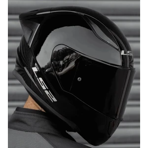 Ls2 Rapıd 2 Race Parlak Siyah Full Face Motosiklet Kaskı Siyah Camlı