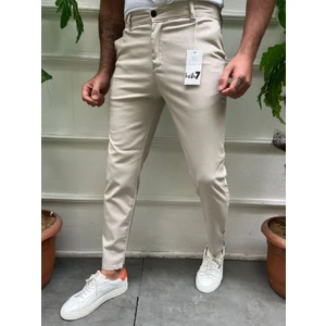 Erkek Slimfit Keten Pantolon