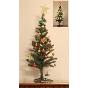 Yılbaşı Çam Ağacı Süslü ve Peri LED Işıklı