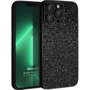 Apple iPhone 13 Pro Kılıf Bling Rhinestones Siyah