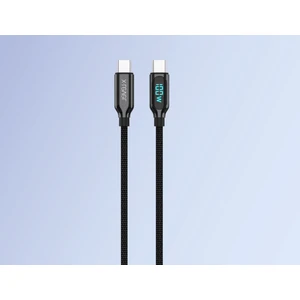 X-PowerDigi 5A 100W 120 Cm Type-C To Type-C Dijital Ekranlı Hızlı Şarj / Data Kablosu