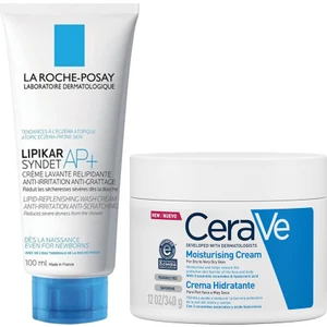 Cerave Nemlendirici Krem 340 G + La Roche-Posay Lipikar Syndet Ap+ Vücut Yıkama Jeli 100 Ml