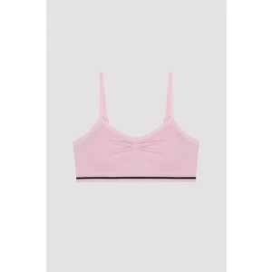 Kız Çocuk Açık Pembe Seamless Crop üst
