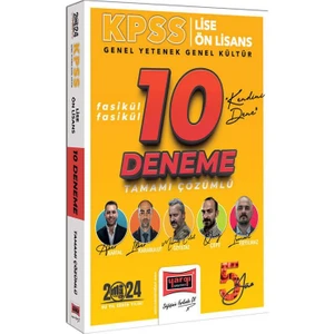 Yargı Yayınları 2024 KPSS Lise Ön Lisans GY - GK Tüm Dersler 5Yüz Ekibi Fasikül Tamamı Çözümlü 10 Deneme