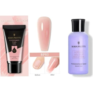 Born Pretty 30 Ml Nude Poly Jel Ve Born Pretty 60 Ml Likit
