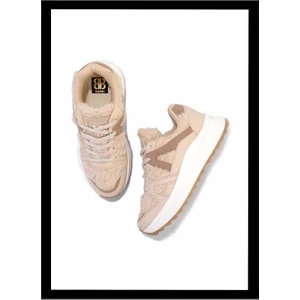 Bej Kürklü  Kadın Sneaker K01412200097