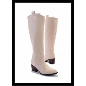 Bej  Kadın Çizme K03828025009