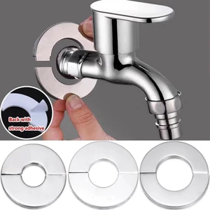 Paslanmaz Çelik Su Borusu Musluk Dekoratif Kapak Banyo Musluk Için Ayrılabilir Duvar Dekoratif Kapak (Yurt Dışından)