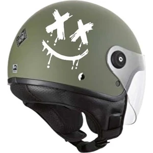 Eyba Sticker Motosiklet Gülen Yüz Kask Sticker Motor Yamaha Ybr