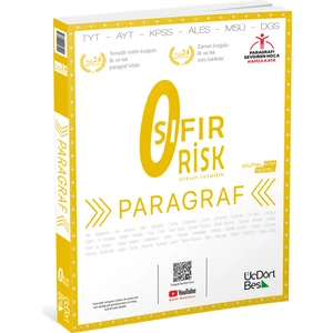 ÜçDörtBeş Yayınları Sıfır Risk Paragraf 2024
