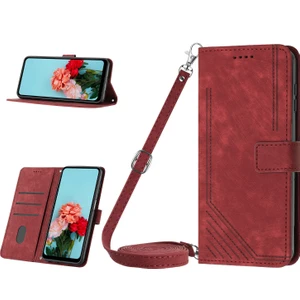 Yihang Boutique Oppo Realme 11 Pro ile Uyumlu Tam Koruyucu Yumuşak Pu Deri Fermuarlı Kapaklı Cüzdan Kılıfı Kart Tutuculu ve Uzun Askılı (Yurt Dışından)