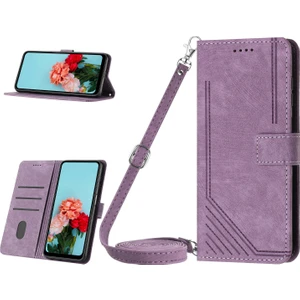 Yihang Boutique Oppo Realme 11 Pro ile Uyumlu Tam Koruyucu Yumuşak Pu Deri Fermuarlı Kapaklı Cüzdan Kılıfı Kart Tutuculu ve Uzun Askılı (Yurt Dışından)