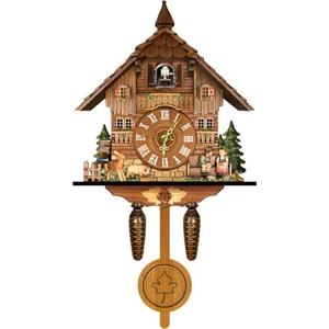 Guguklu Saat Oturma Odası Duvar Saati Retro Tarzı Orman Guguklu Alarmı (Yurt Dışından)