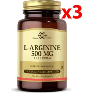 L-Arginine 500 Mg 50 Kapsül 3 Adet