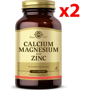 Calcium Magnesium Plus Zinc 100 Tablet 2 Adet