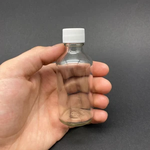 JUNİBELİW 8 Adet 50ML Cam Şişe Beyaz Plastik Kapaklı Çok Amaçlı Shot Şişesi Meyve Suyu Shot Şişesi 8X50ML