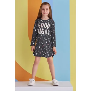 RP1396-3 Kız Çocuk Elbise Siyah