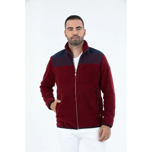 Erkek Anti-Pilling Tüylenme Yapmayan Soğuga Dayanıklı Tam Fermuarlı Dik Yaka sweatshirt Polar ceket 9744