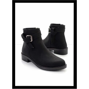 Siyah Nubuk  Kadın Bot & Bootie K02671904001