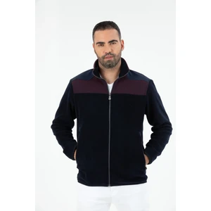 Erkek Anti-Pilling Tüylenme Yapmayan Soğuga Dayanıklı Tam Fermuarlı Dik Yaka sweatshirt Polar ceket 9744