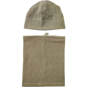 Axe Sportswear Unisex Nano Yeşil Kışlık Termal Polar Bere - Ipli Polar Boyunluk 2'li Set