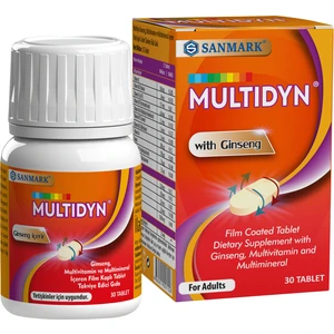 Sanmark Multidyn Multivitamin ve Multimineral 30 Tablet