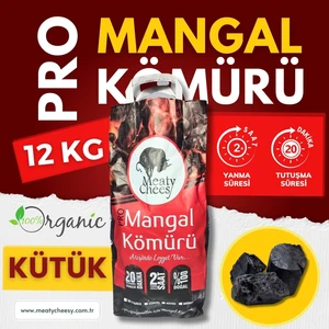 Meaty & Cheesy Ultra Bio Karbon Mangal & Barbekü Kömürü (Kütük) - 12 kg