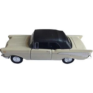 Lisanslı 1957 Chevrolet Bel Air Çek Bırak Model Metal Araba (1:34)