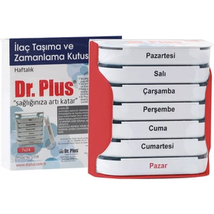 Dr. Plus Ilaç / Hap Taşıma ve Zamanlama Kutusu Haftalık 7X24 RENK:KARIŞIK