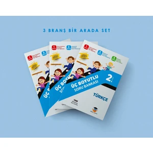 Zekaküpü Yayınları 2.Sınıf 3 Boyutlu Soru Bankası Seti