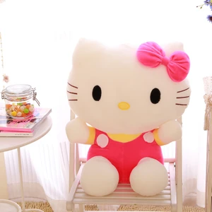 Merhaba Kt Kedi Peluş Oyuncak Tatlı Kedi Bebek Sevimli Kedi Doğum Günü Hediyesi Bebek Yastık 120G20CM (Yurt Dışından)