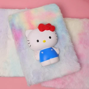 Piraye Gift Hello Lkitty Peluş Squishy Defter Çizgili Kalem Hediyeli