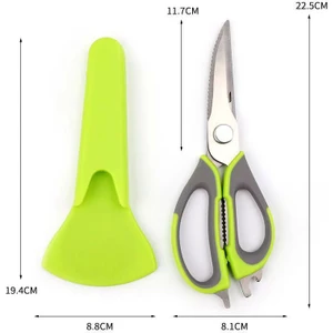 Dsummer Paslanmaz Çelik Mutfak Makası - Yeşil (Yurt Dışından)