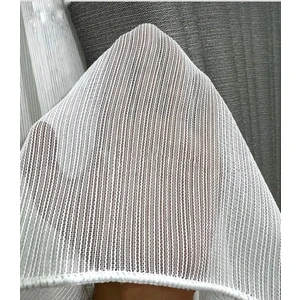 Aleyna Home Taç Mat Çelik Çizgili Tül Perde Kullanıma Hazır Sık Pile