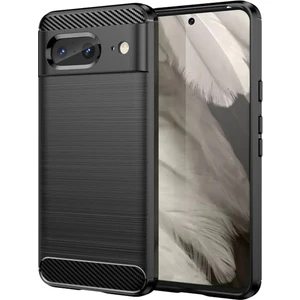 Google Pixel 8 Pro Brushed Carbon Fiber Silikon Kılıf - Siyah AL3332