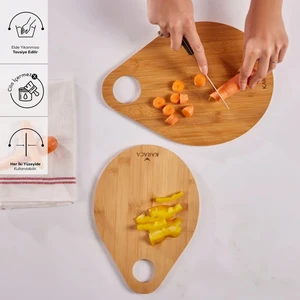 Damla 2'li Bambu Kesme Tahtası 28/33 cm