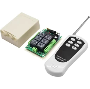 TLS Robotik 12V 433MHZ 6 Kanallı Kablosuz Kumandalı Rf Alıcılı Röle Modülü (Kutulu)