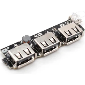 5V 1A 1.5A 2.1A 3 USB Powerbank Şarj Kartı