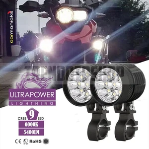Cree LED Ultra Power Lightning Usa Evrensel Sis Farı 9 LED Su Geçirmez Off Road Oto Motor LED Far