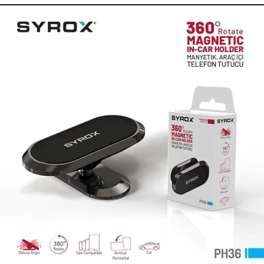 Syrox PH36 Araç içi Telefon Tutucu Manyetik Güçlü
