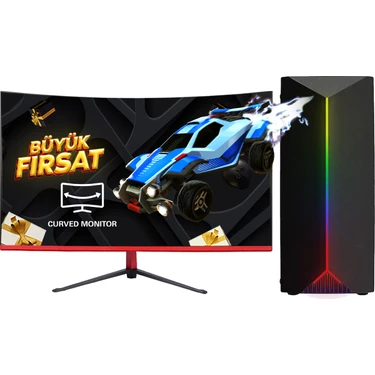 Ramtech RG540-1080 Plus I5 4570 16GB Ram 480GB SSD RX550 4gb 23.6 Curved Monitör Oyuncu