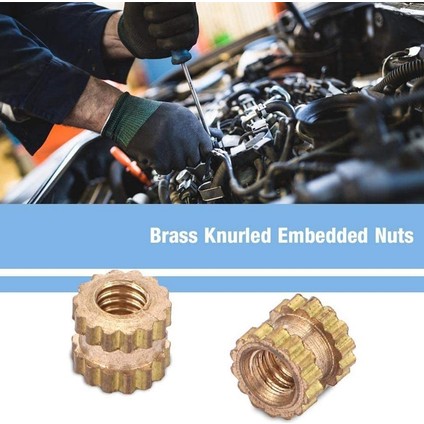 100 Adet Dişi Dişli Tırtıllı Somun Yuvarlak Çeşitler Kiti (M2X4 x 3.5) (Yurt Dışından) modelleri