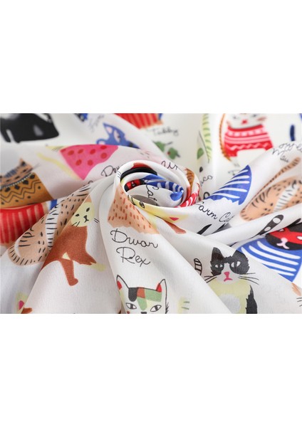 35" Kare Ipek Benzeri Başörtüsü - Saç Sarma ve Geceleri Uyumak Için Kadın Modası Ipek Duygu Eşarpı. Fm6-1 (Yurt Dışından) fırsatları