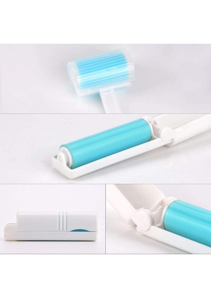 Yapışkan Lint Roller, Yeniden Kullanılabilir ve Yıkanabilir Tüy Bırakmayan Rulo Evcil Hayvan Epilatörü, Giysiler, Evcil Hayvan Tüyleri ve Araba Koltukları Için Büyük ve Küçük Temiz (Yurt Dışından) modelleri