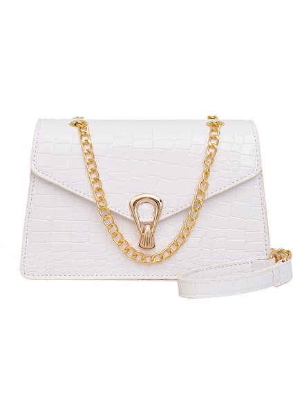 Dokulu Çapraz Askılı Omuz Çantası (Yurt Dışından)