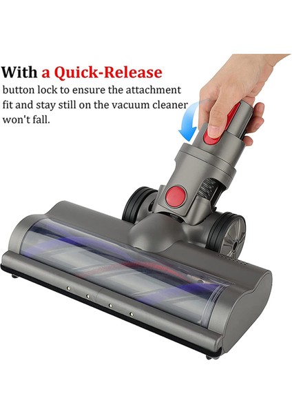 Elektrikli Süpürge Fırça Kafası Zemin Temizleme Aracı Dyson V7 V8 V10 V11 (Yurt Dışından)