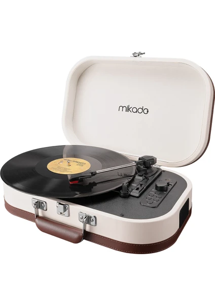 Nostalgia Mn-101 Pikap Fil Dişi Turntable+Rca+Bluetooth Destekli Müzik Kutusu -