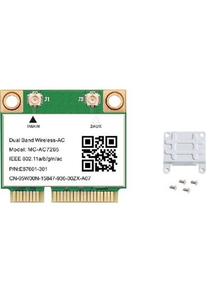 1200MBPS Kablosuz MC-AC7265 Çift Bantlı Mini Pcı-E Wifi Kartı Bluetooth (Yurt Dışından) fiyatları